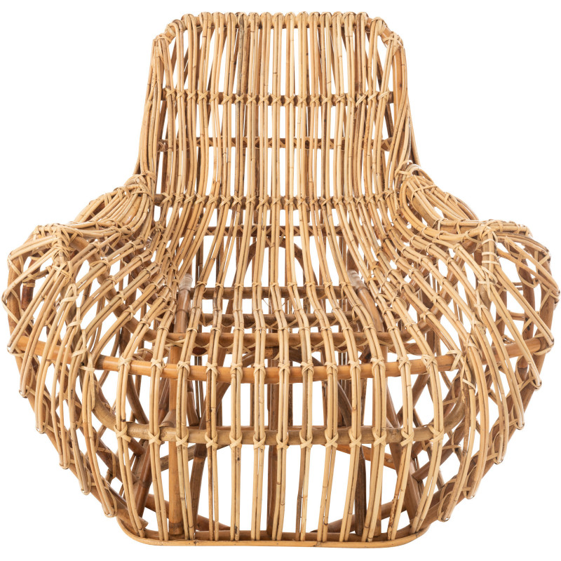 Fauteuil Rond Ana en Rotin Naturel - 3