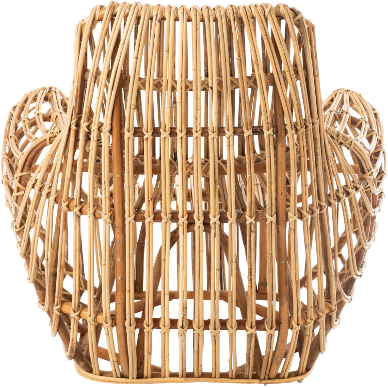 Fauteuil Rond Ana en Rotin Naturel - 5