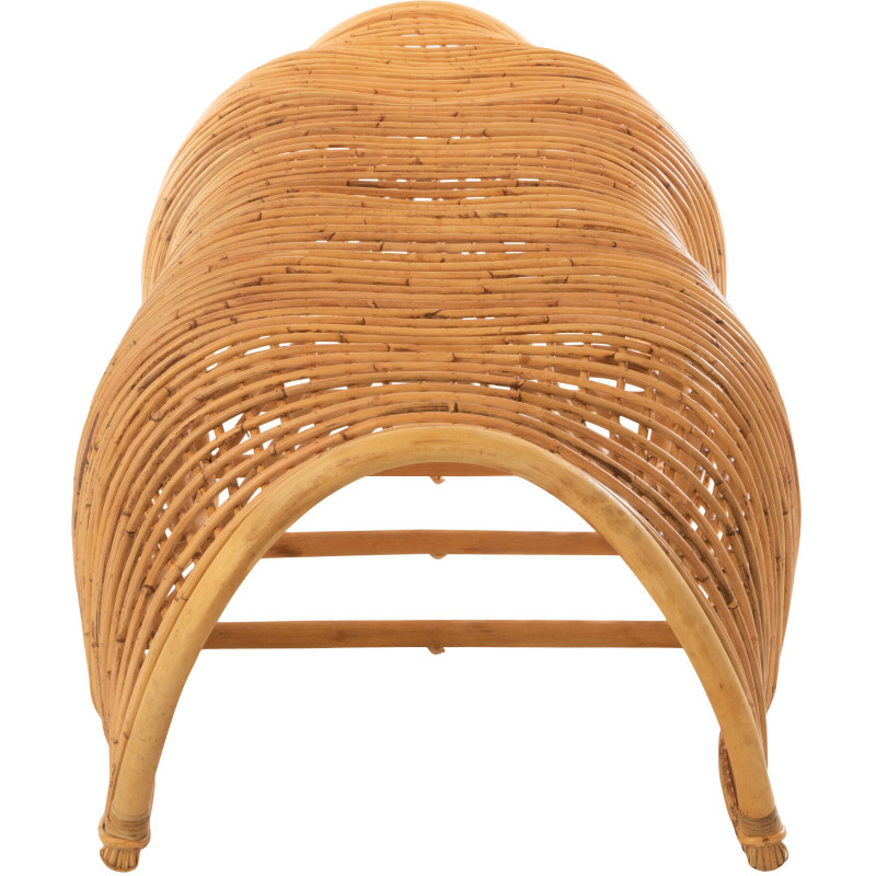 Banc 4 places 190 cm Roni en Rotin Naturel - 4