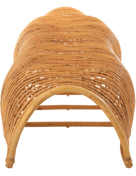 Banc 4 places 190 cm Roni en Rotin Naturel - 4