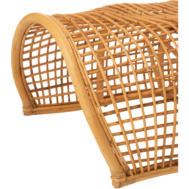 Banc 4 places 190 cm Roni en Rotin Naturel - 5