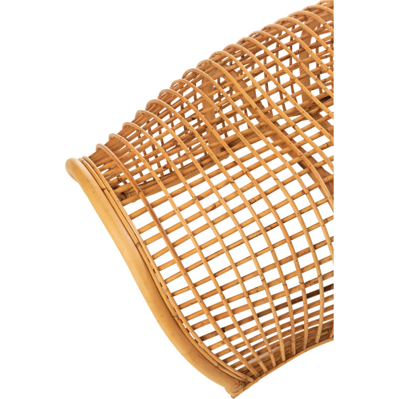 Banc 4 places 190 cm Roni en Rotin Naturel - 6