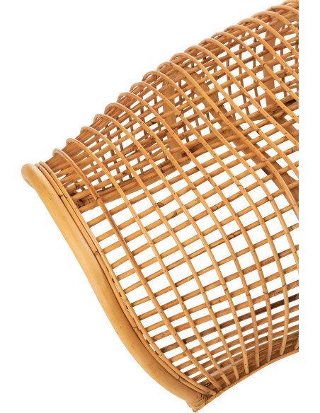 Banc 4 places 190 cm Roni en Rotin Naturel - 6