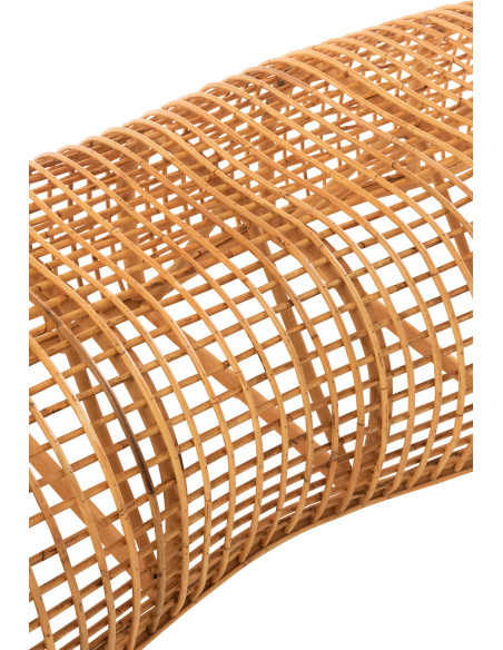 Banc 4 places 190 cm Roni en Rotin Naturel - 7