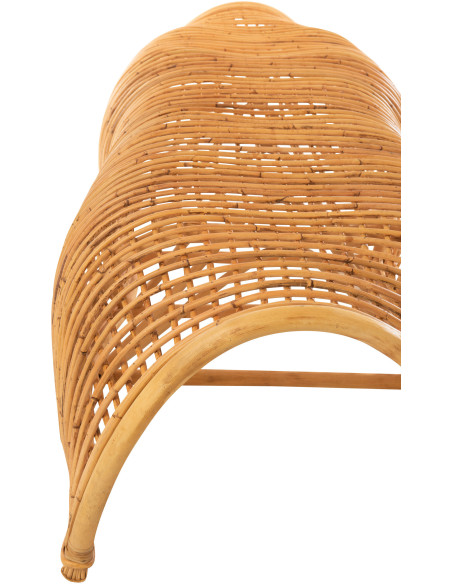 Banc 4 places 190 cm Roni en Rotin Naturel - 8