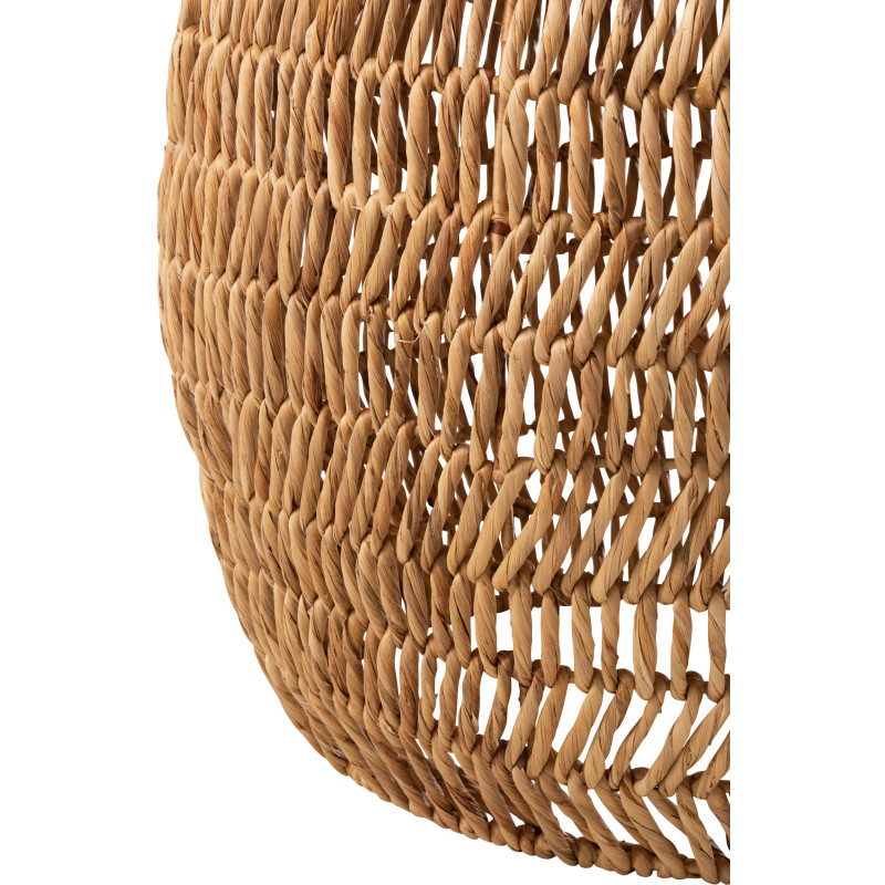 Ensemble table basse 2 tabourets jacinthe d'eau naturelle J-Line - 4
