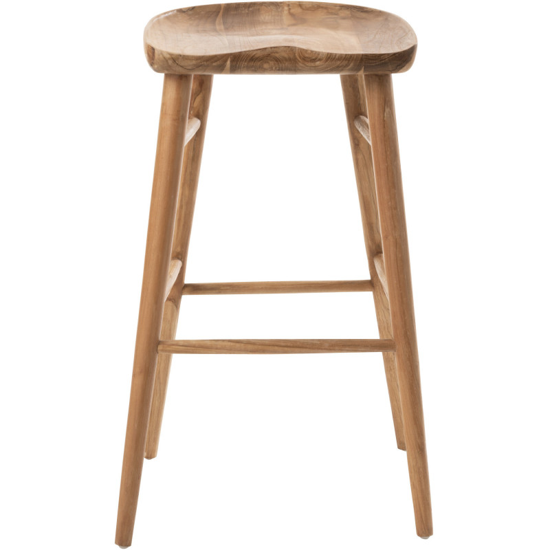 Tabouret de bar Ana en Bois de teck Naturel - 3