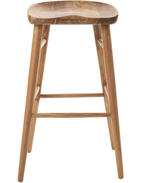 Tabouret de bar Ana en Bois de teck Naturel - 3