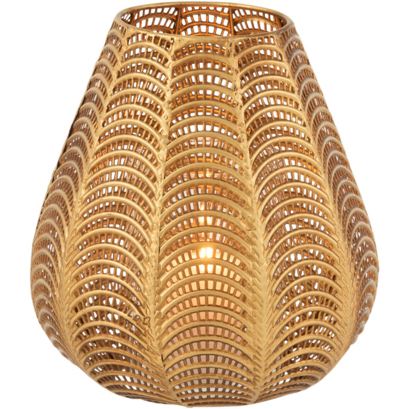 Photophore original Hauteur 25 cm en Métal Doré Gala - 2