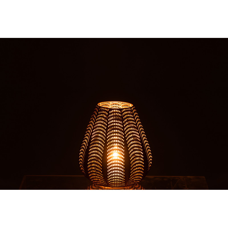 Photophore original Hauteur 25 cm en Métal Doré Gala - 3