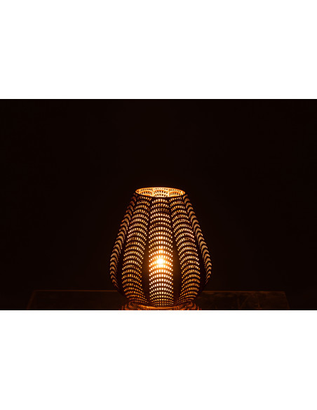 Photophore original Hauteur 25 cm en Métal Doré Gala - 3