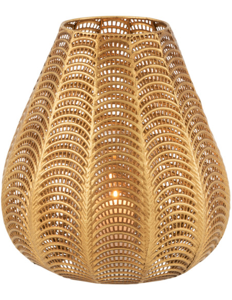 Photophore original Hauteur 31 cm en Métal Doré Gala - 2