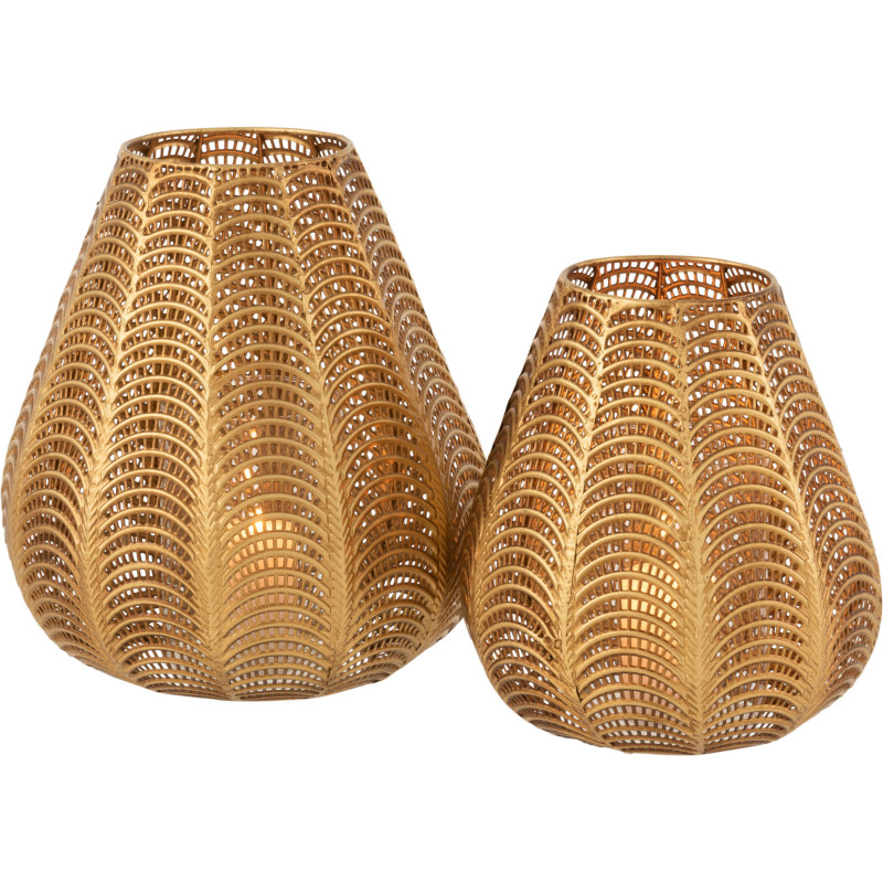 Photophore original Hauteur 31 cm en Métal Doré Gala - 5