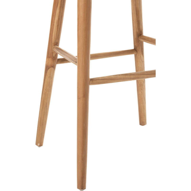 Tabouret de bar Ana en Bois de teck Naturel - 6