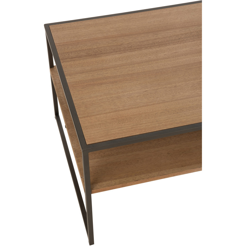Table basse moderne en bois et métal 120 cm - 7