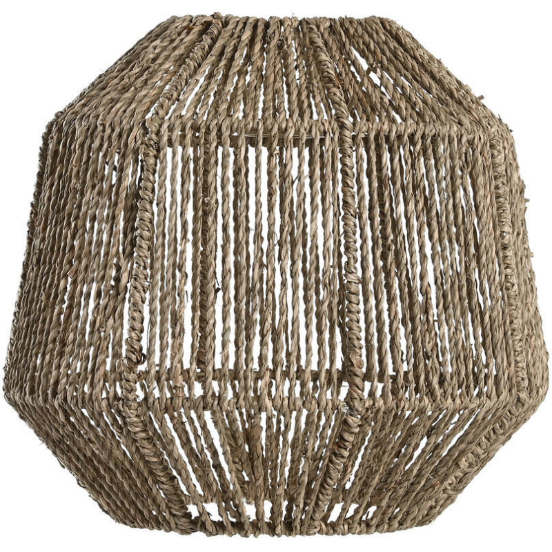 Abat jour balinais pour suspension Diamètre 30 cm en Herbe marine Naturel Pande - 4