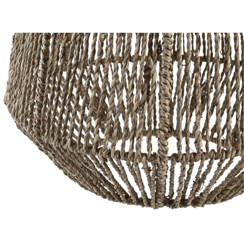 Abat jour balinais pour suspension Diamètre 30 cm en Herbe marine Naturel Pande - 5
