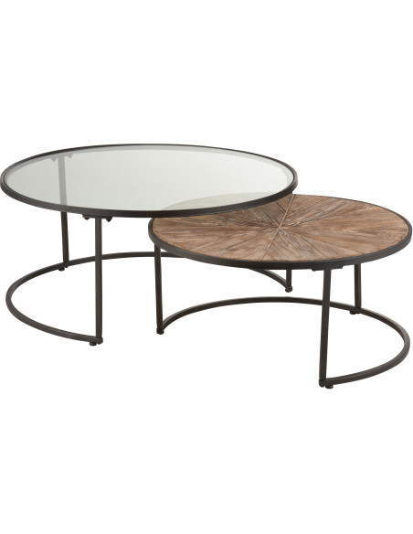 Table Basse moderne Gigogne Originale Ronde J Line - 1