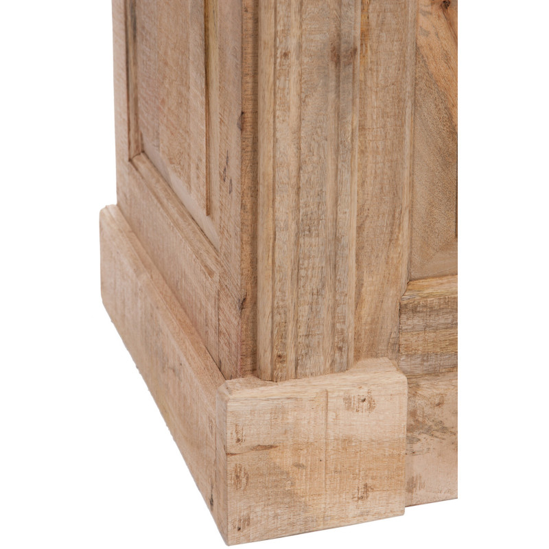 Meuble bar style vintage en bois naturel 120 cm - 7