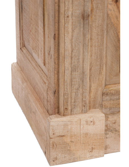 Meuble bar style vintage en bois naturel 120 cm - 7