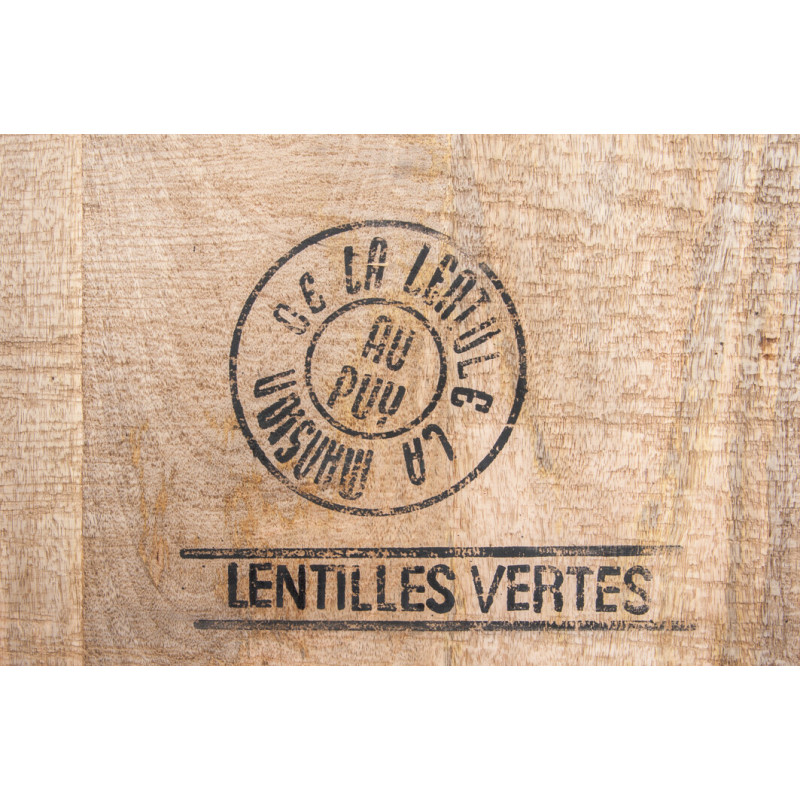 Comptoir de bar 3 tiroirs 3 étagères Emrys en Bois de manguier Naturel - 9