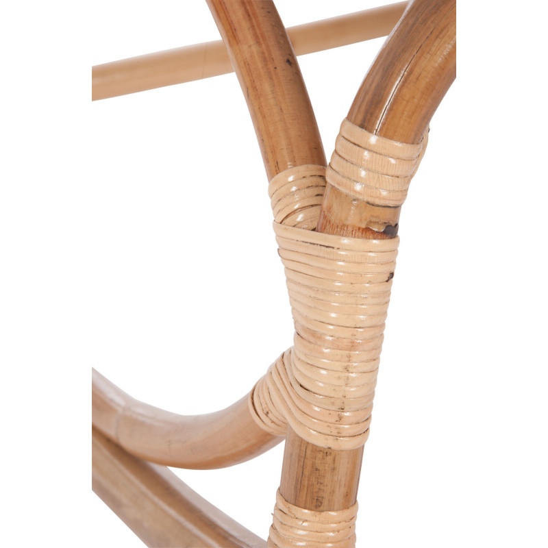Fauteuil Rocking chair Marshall en Rotin Naturel J-Line - 7