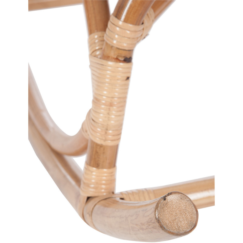 Fauteuil Rocking chair Marshall en Rotin Naturel J-Line - 8