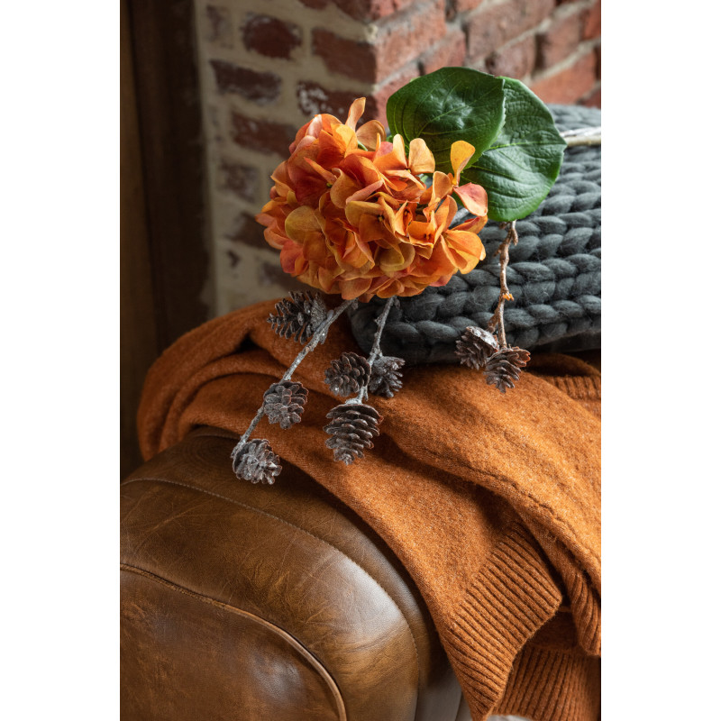 Banc de gymanstique 2 places 90 cm Autentik en Cuir véritable Cognac Bois de Sesham Marron - 6