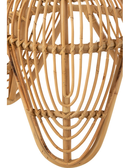 Table d'appoint originale en rotin naturel - 3