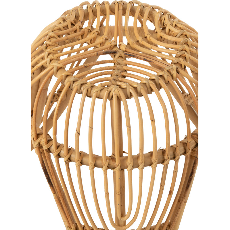 Table d'appoint originale en rotin naturel - 4