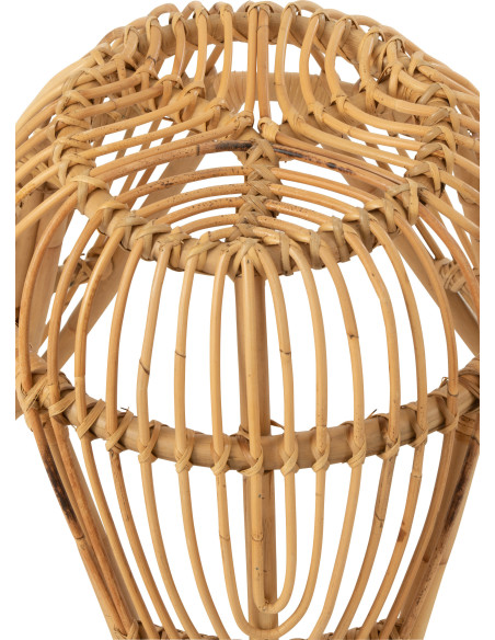 Table d'appoint originale en rotin naturel - 4