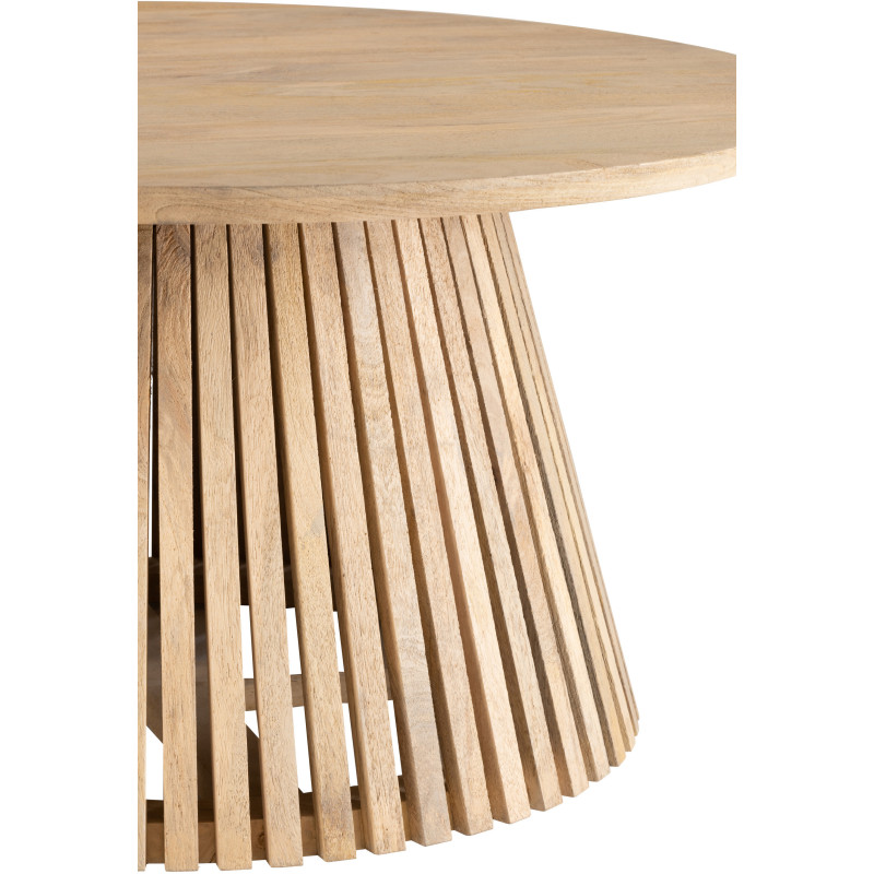 Table basse Ronde Vincent en Bois de manguier Naturel - 3