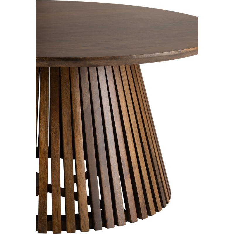 Table basse Ronde Vincent en Bois de manguier Marron - 2