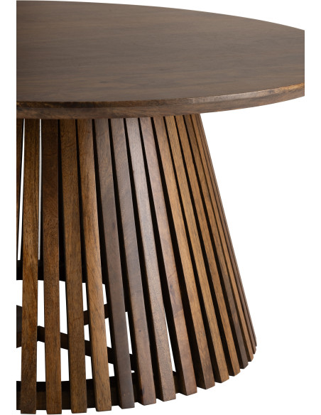 Table basse Ronde Vincent en Bois de manguier Marron - 2