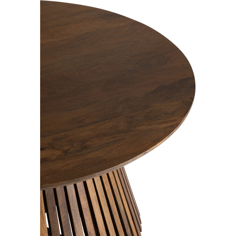 Table basse Ronde Vincent en Bois de manguier Marron - 3