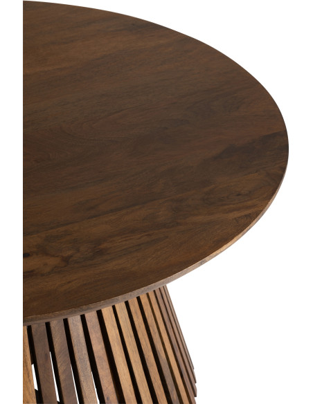 Table basse Ronde Vincent en Bois de manguier Marron - 3