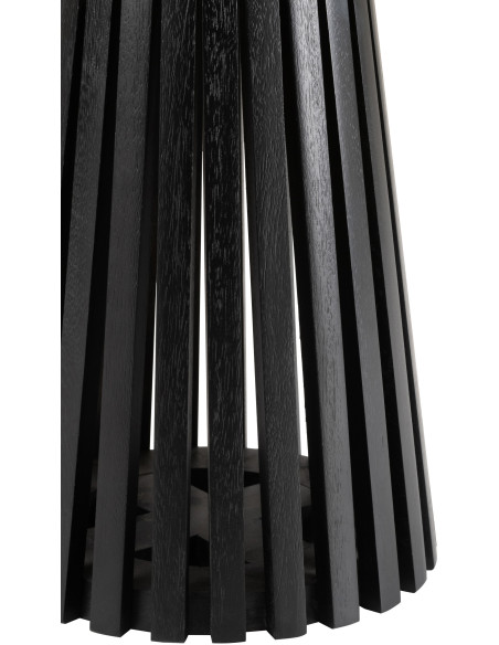 Table d'appoint Ronde Vincent en Bois de manguier Noir - 3