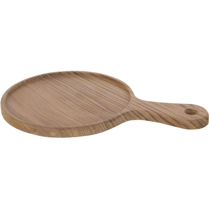 Planche Ronde à découper 30 cm Natura en Bois de teck Naturel - 2