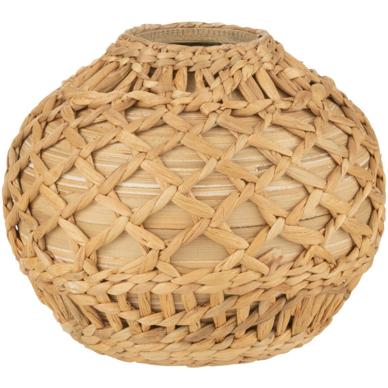 Vase Rond Singu Hauteur 20 cm en Bambou Naturel - 1