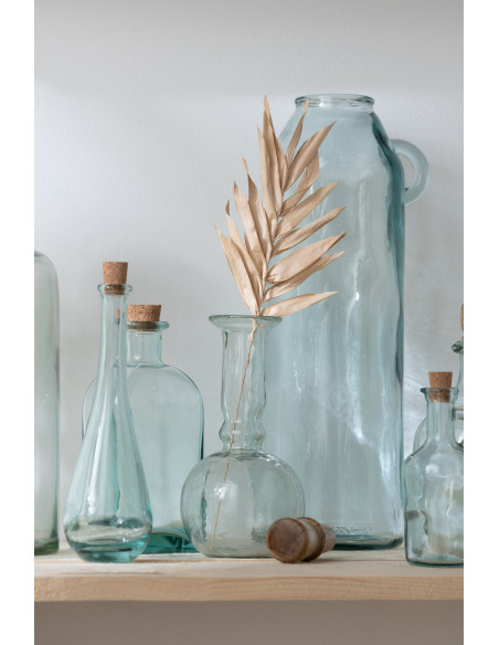 Bouteille avec bouchon 650 ml Willow en Verre Transparent Bois de saule Naturel - 2