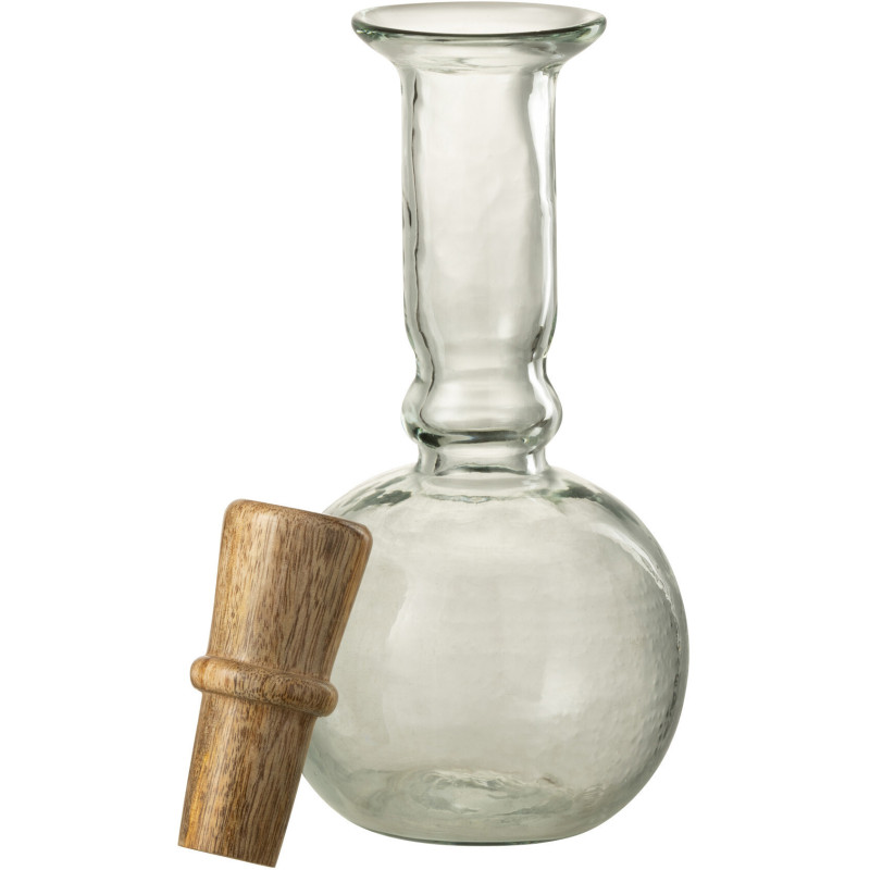 Bouteille avec bouchon 650 ml Willow en Verre Transparent Bois de saule Naturel - 3
