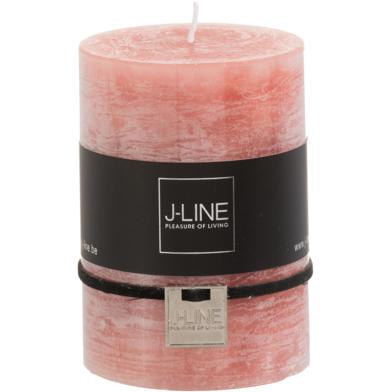 Bougie Cylindrique XL Terracotta J-Line en Cire 48 heures Hauteur 10 cm - 1