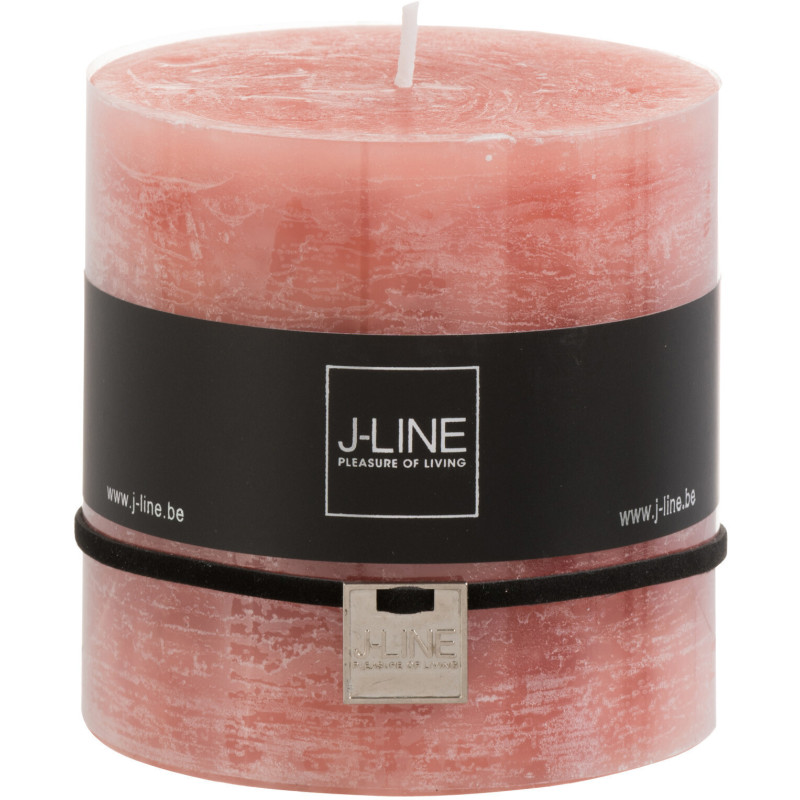 Bougie Cylindrique XXL Terracotta J-Line en Cire 80 heures Hauteur 10 cm - 1