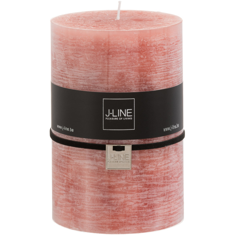 Bougie Cylindrique XXL Terracotta J-Line en Cire 120 heures Hauteur 15 cm - 1