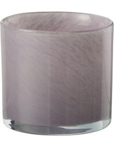 Photophore original Diamètre 8 cm en Verre Mauve clair Jade - 1