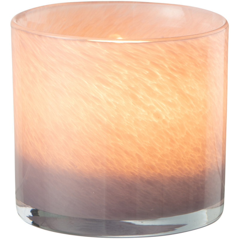 Photophore original Diamètre 8 cm en Verre Mauve clair Jade - 3