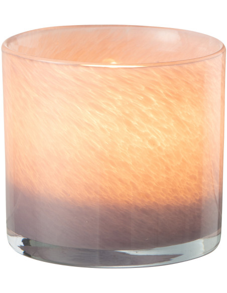 Photophore original Diamètre 8 cm en Verre Mauve clair Jade - 3