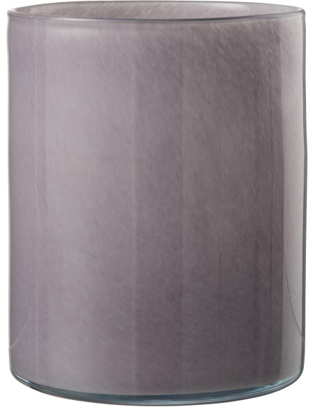 Photophore original Diamètre 15 cm en Verre Mauve clair Jade - 1