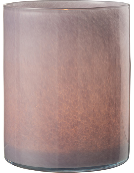 Photophore original Diamètre 15 cm en Verre Mauve clair Jade - 3