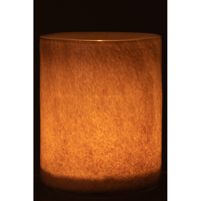 Photophore original Diamètre 15 cm en Verre Mauve clair Jade - 4